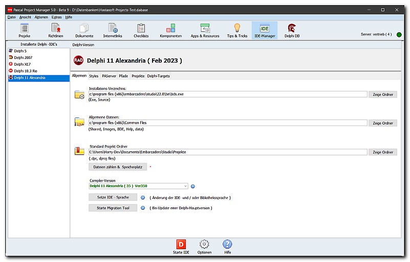 IDE-Manager
