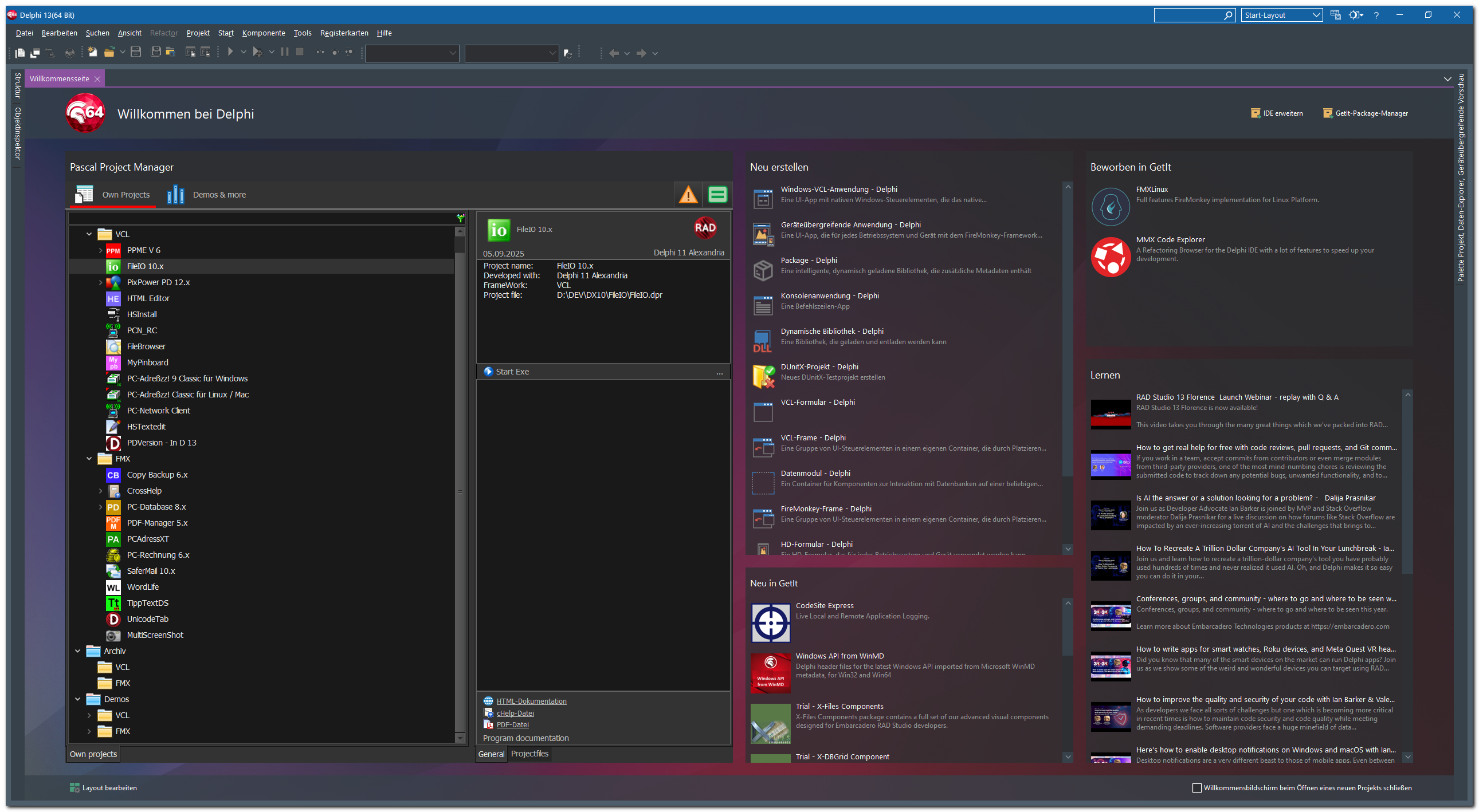 Welcome Page Plugin
